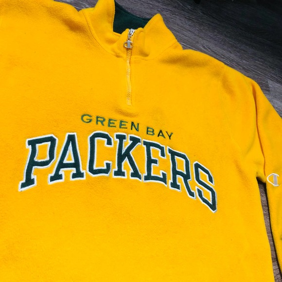 Pro Line By Champion Green Bay Packers Quarter Zip Sz M - Picture 2 of 5
